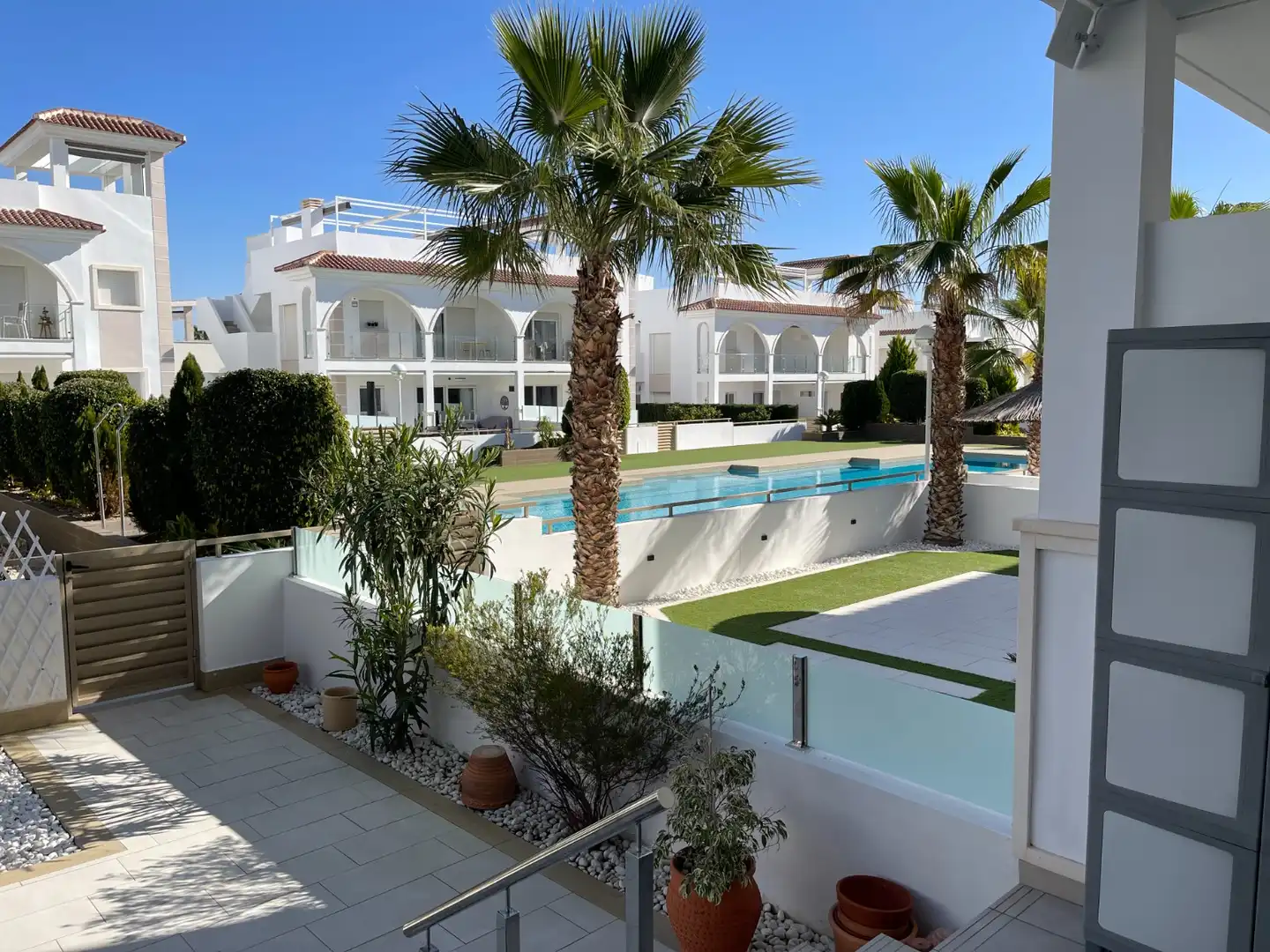 Swimming pool of Ground floor for sale in Rojales  with Air Conditioner, Terrace and Storage room