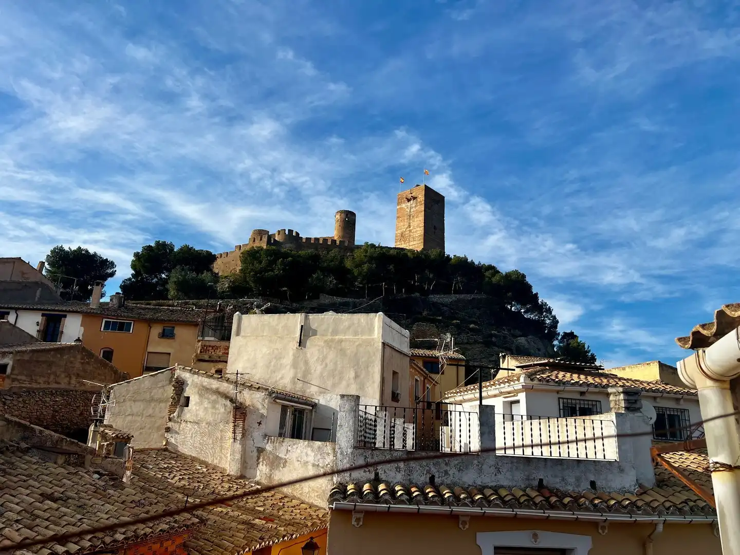 Vista exterior de Finca rústica en venta en Biar con Calefacción, Terraza y Trastero