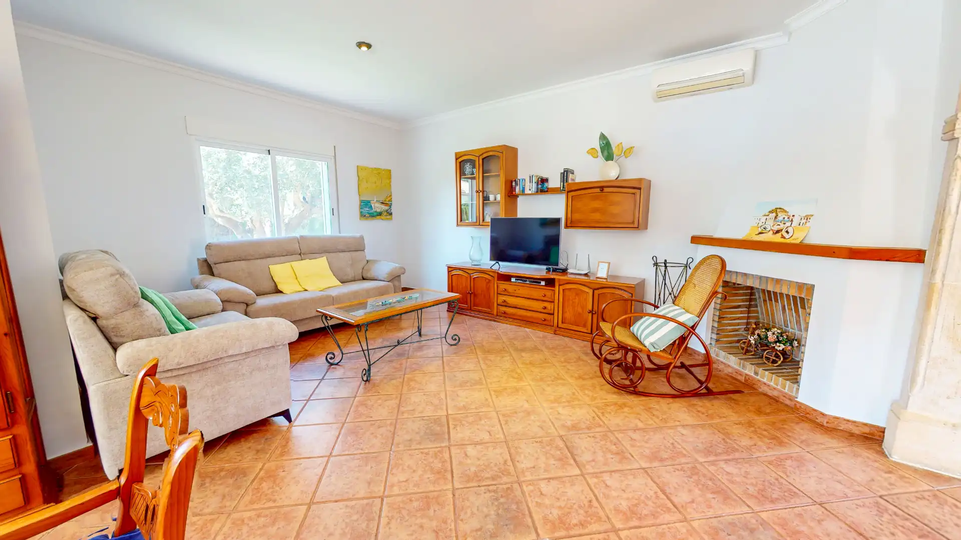 Sala de estar de Casa o chalet de alquiler en Dénia con Aire acondicionado, Calefacción y Jardín privado