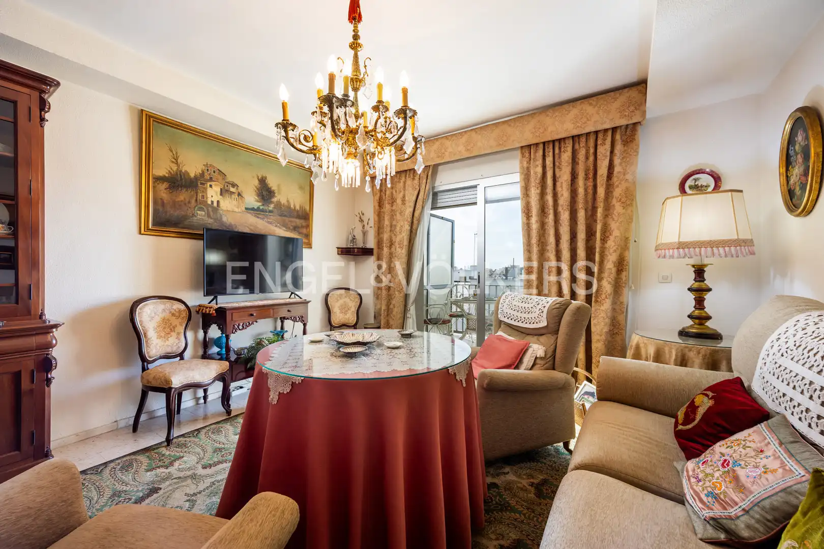 Sala de estar de Apartamento en venta en Sanlúcar de Barrameda con Calefacción, Terraza y Balcón