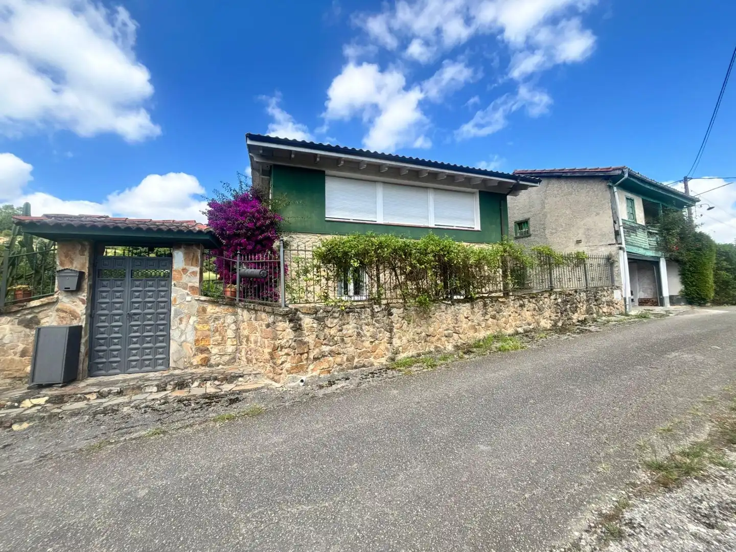 Exterior view of Houses for sale in Langreo  with Heating, Private garden and Terrace