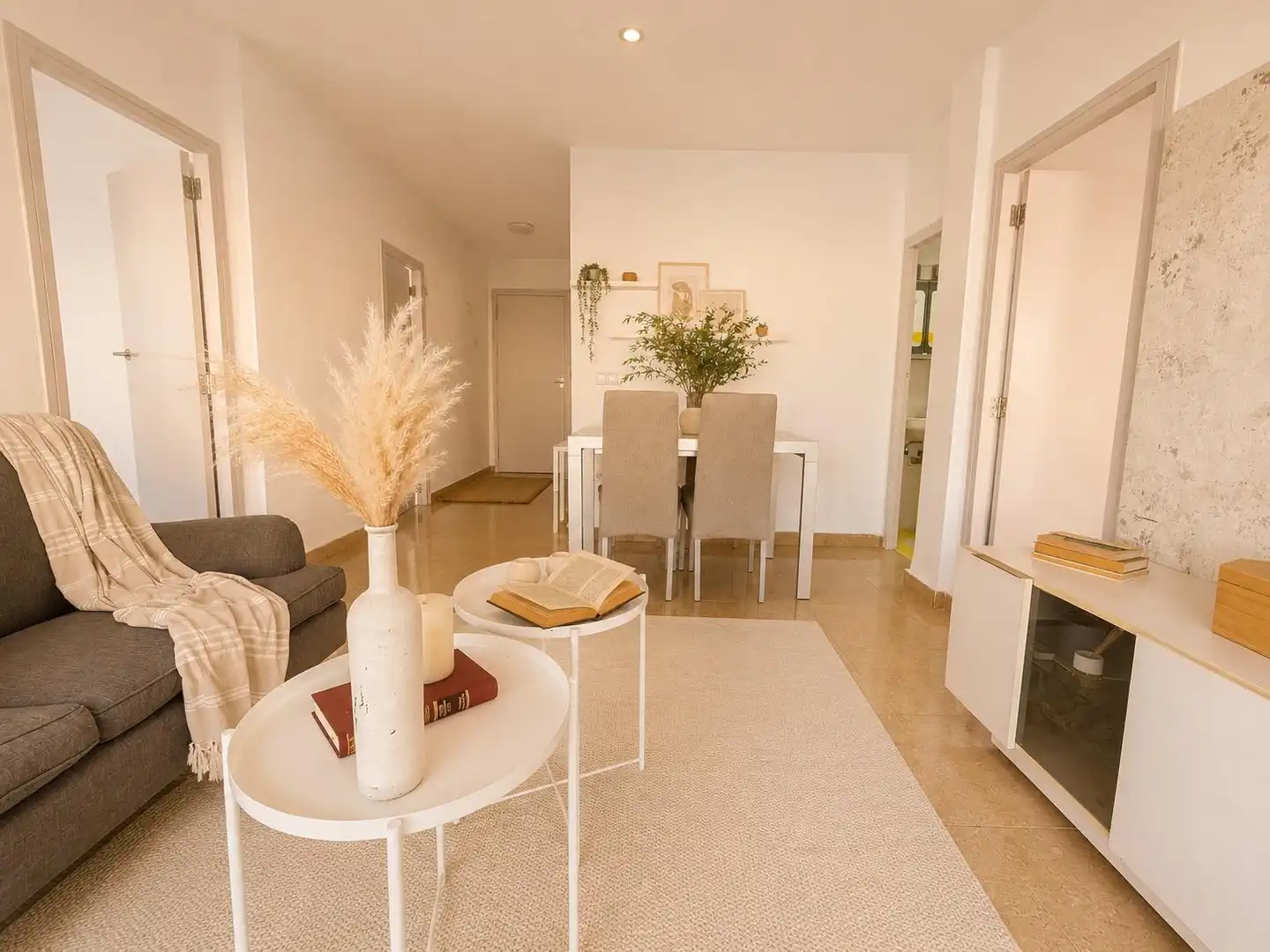 Living room of Flat for rent in Godella  with Air Conditioner, Terrace and Furnished