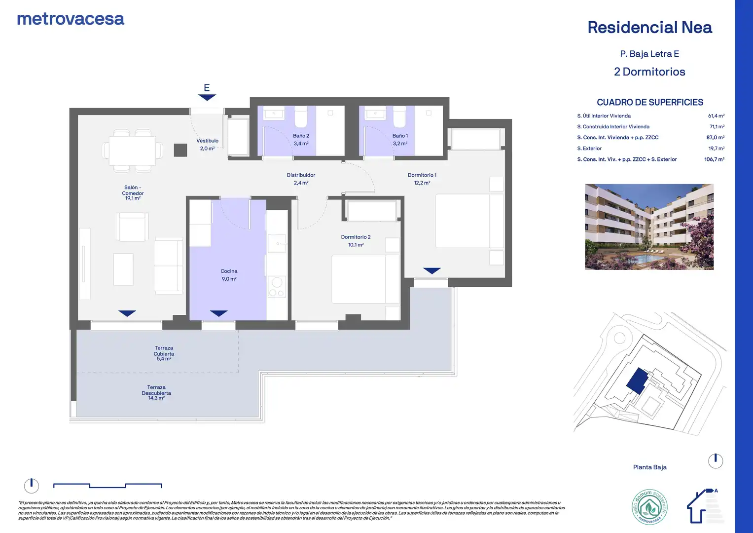 New build Ground floor for sale in Parcela R, Vaqueros la Estrecha, imagen 2