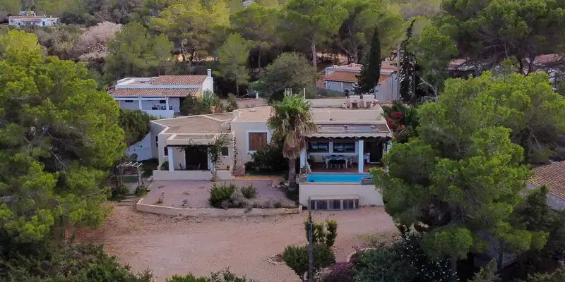 Vista exterior de Casa o xalet en venda en Formentera amb Aire condicionat, Jardí privat i Terrassa