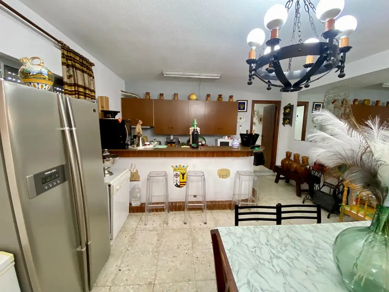 Cuina de Casa adosada en venda en Malagón amb Aire condicionat, Calefacció i Jardí privat