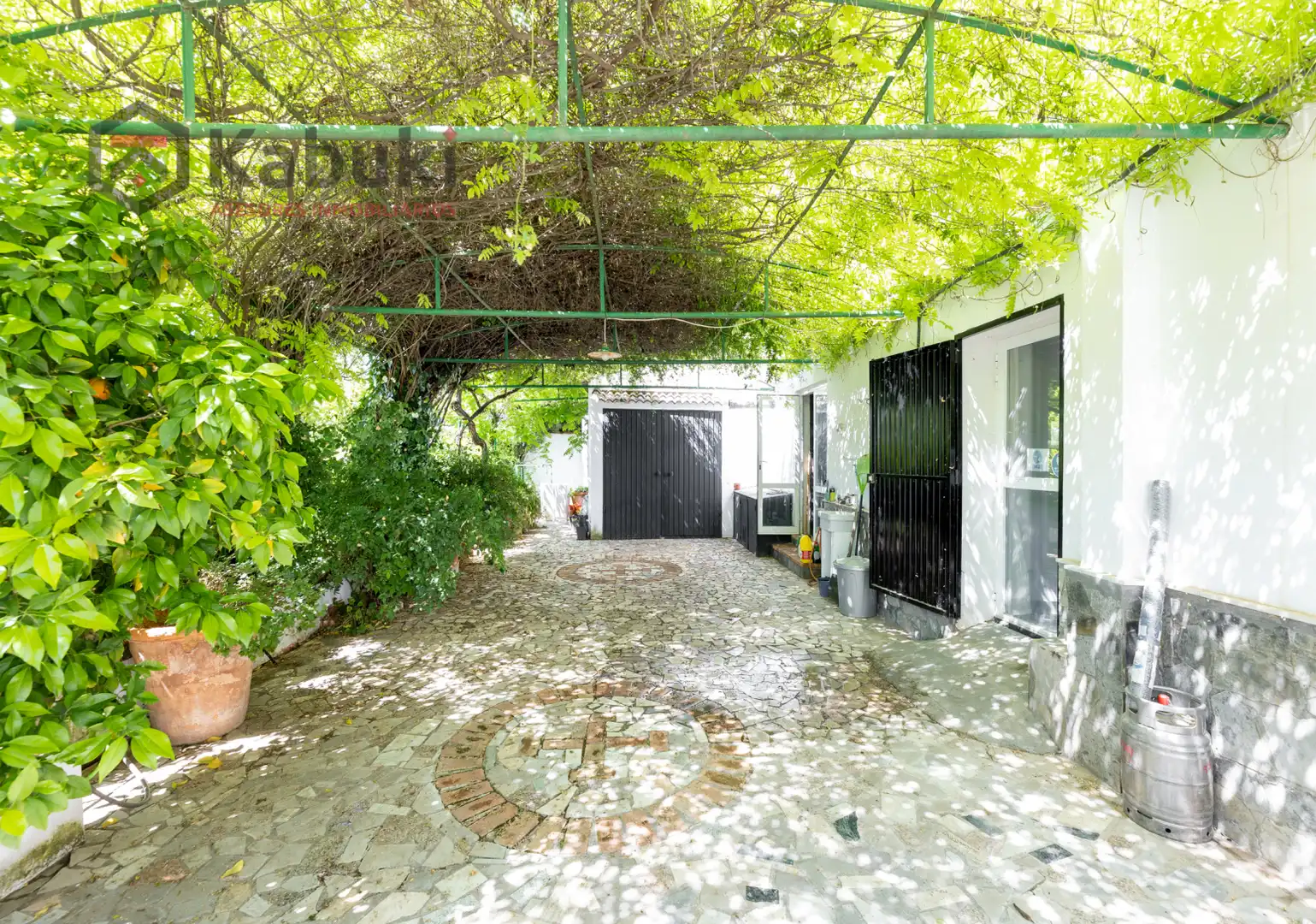 Vista exterior de Casa o chalet en venta en Deifontes con Calefacción, Jardín privado y Piscina