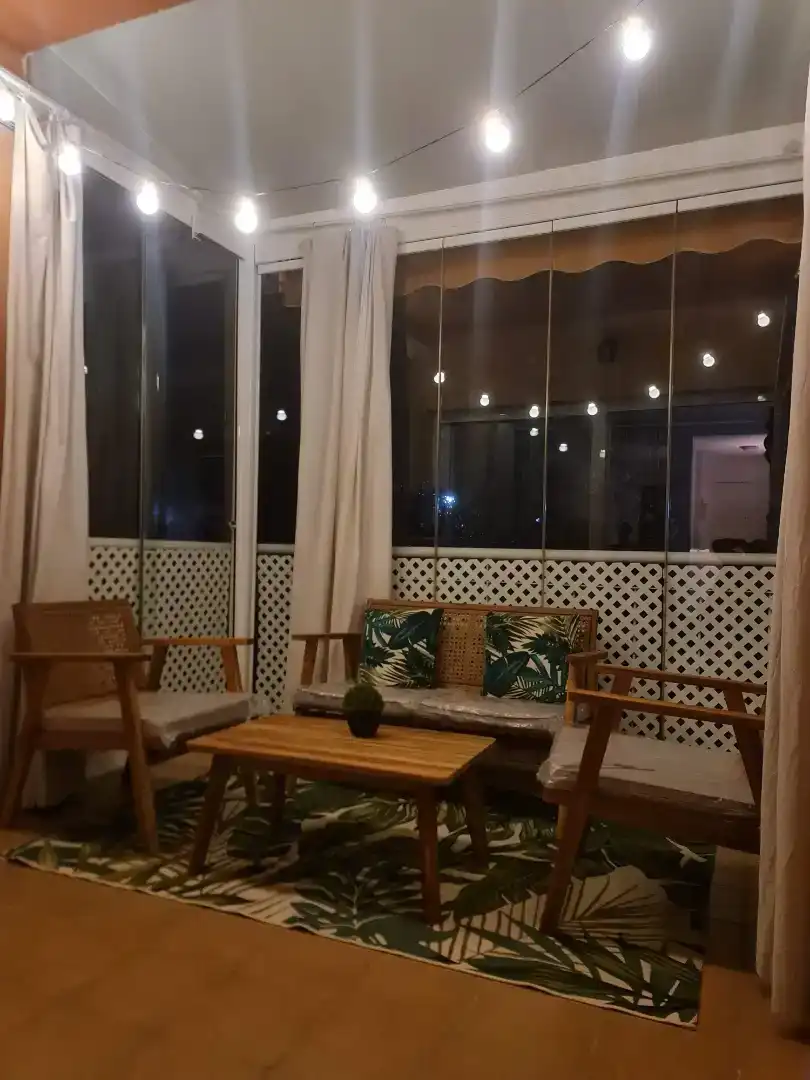 Terrace of Flat for rent in Islantilla  with Air Conditioner, Private garden and Parquet flooring