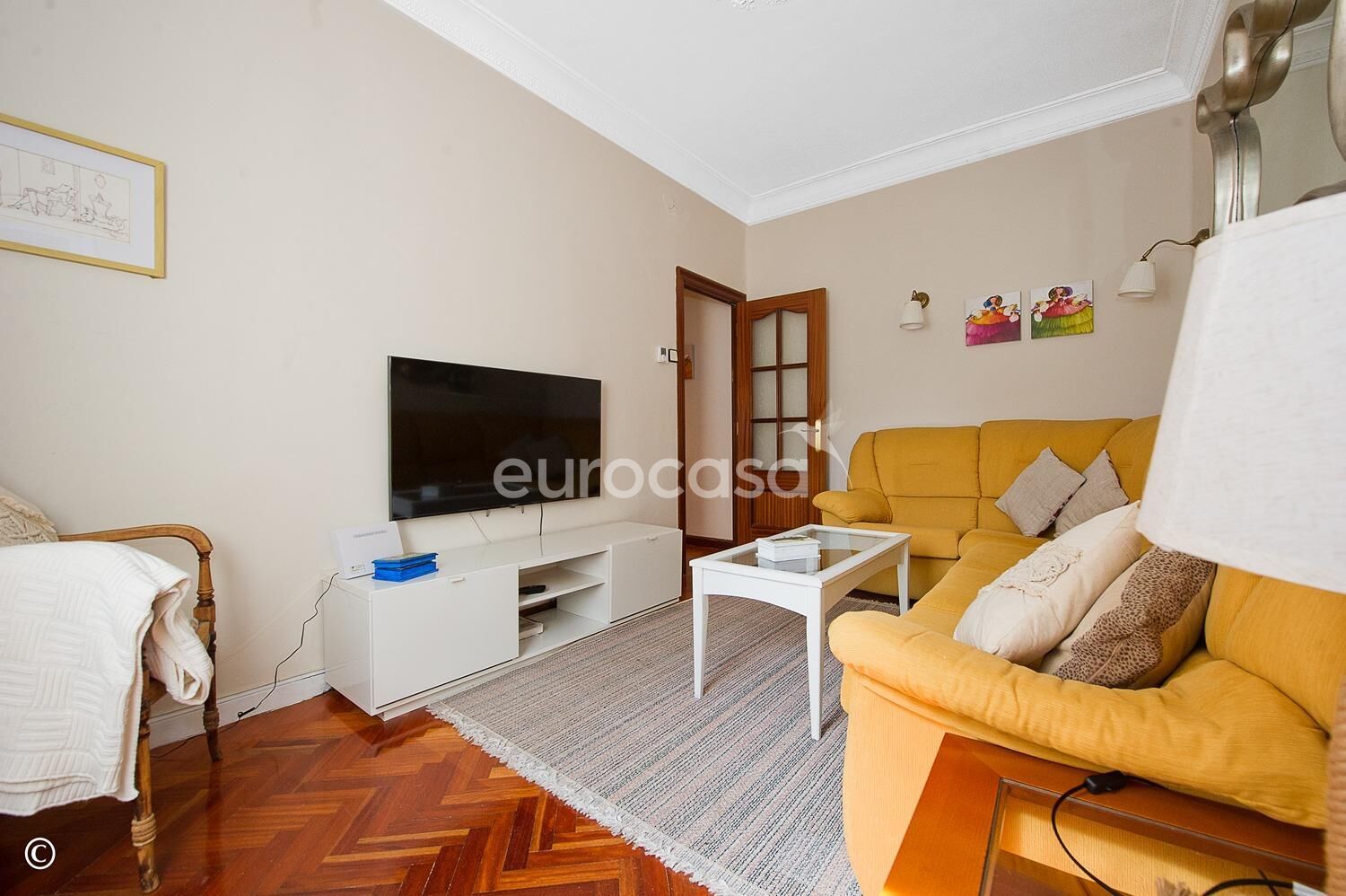 Sala d'estar de Pis en venda en Santander amb Calefacció i Parquet