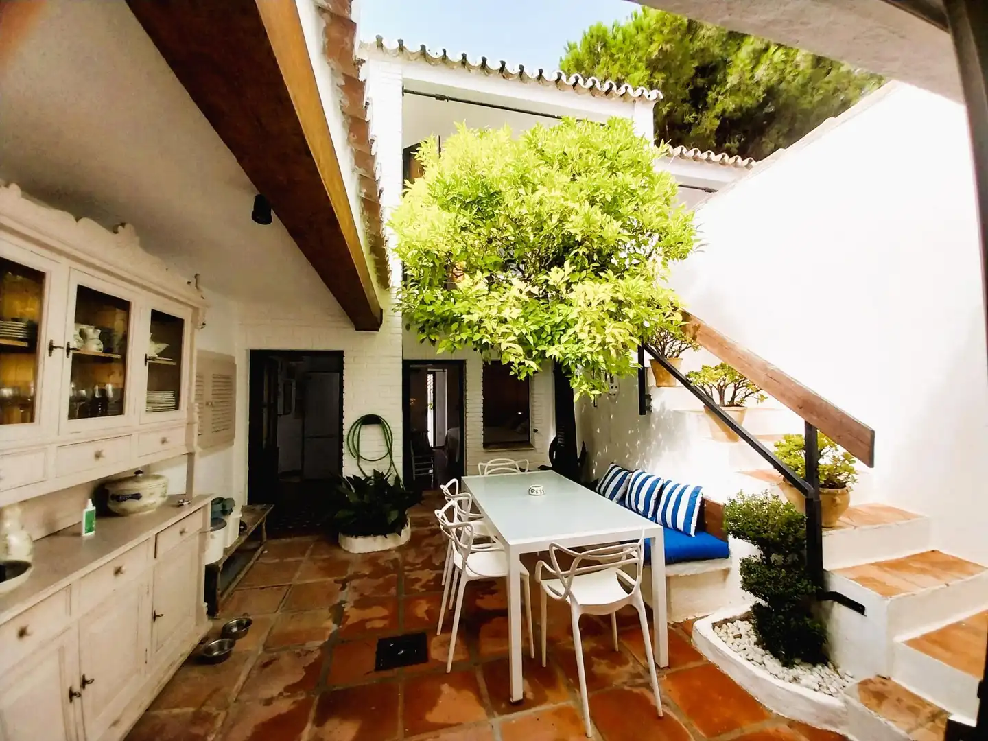 Terrassa de Casa o xalet de lloguer en Mijas amb Jardí privat, Terrassa i Moblat