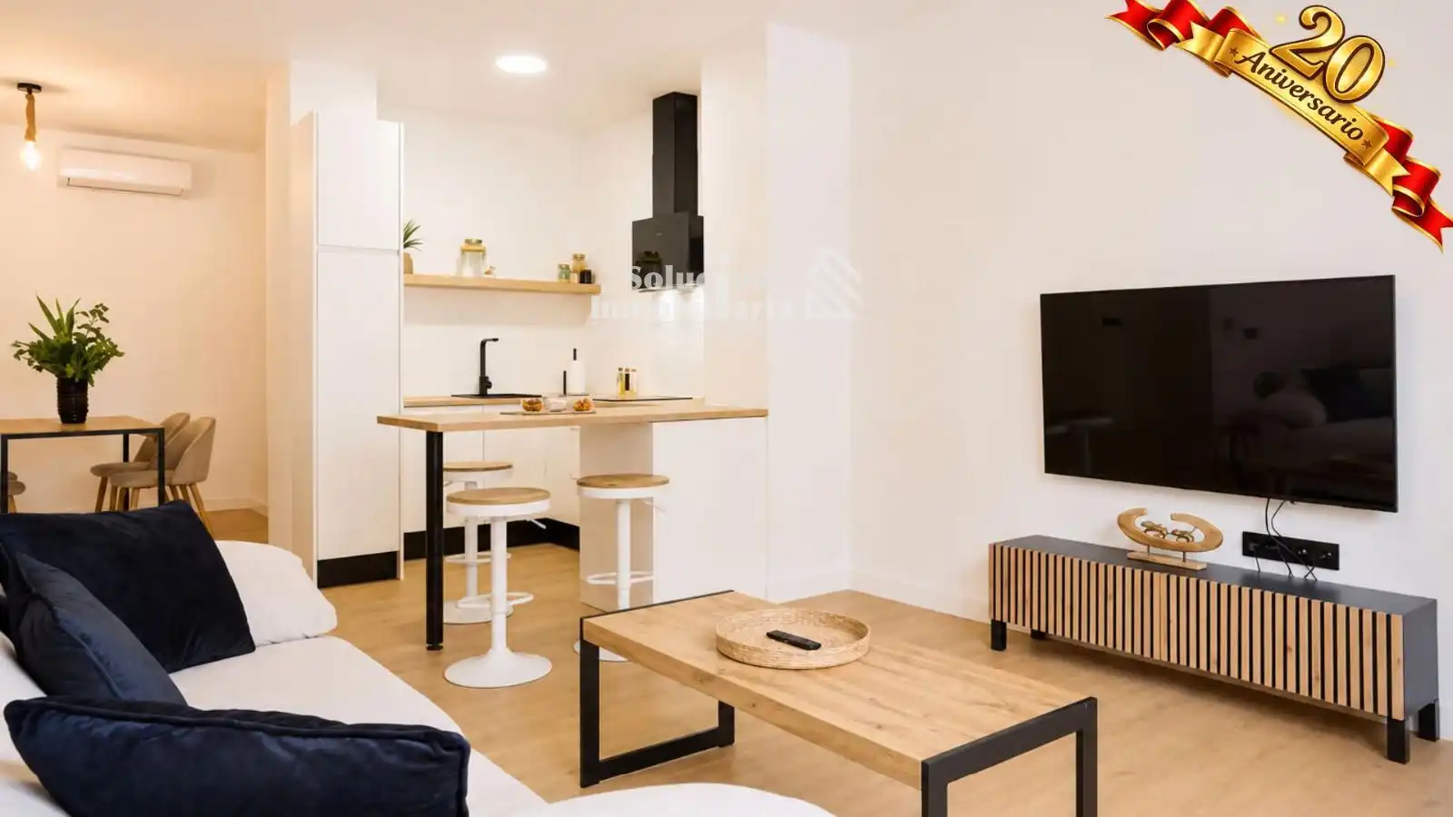 Sala d'estar de Estudi en venda en Salamanca amb Aire condicionat, Calefacció i Moblat