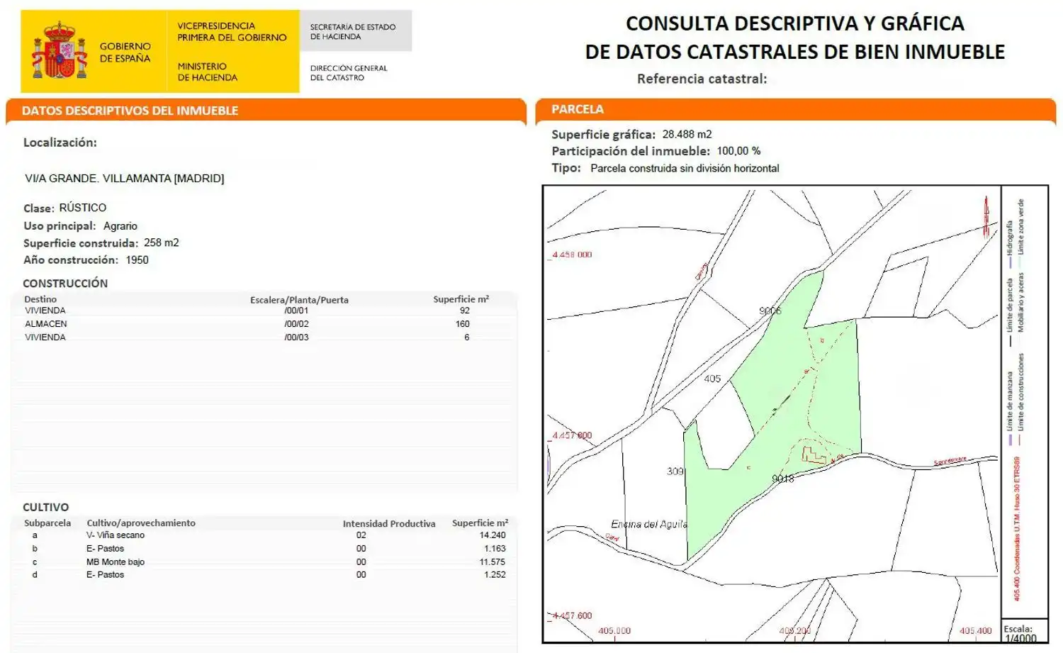 Terreno en venta en Villamanta