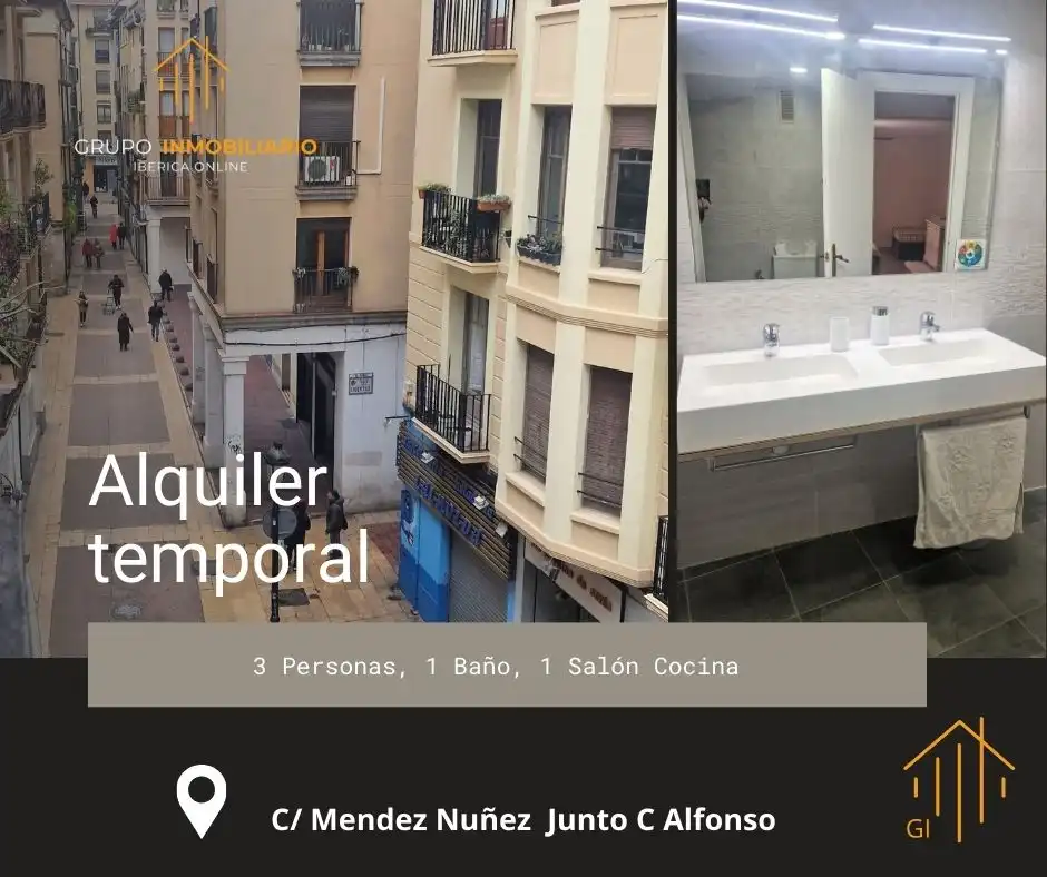 Vista exterior de Apartament de lloguer en Zaragoza amb Calefacció, Moblat i Forn