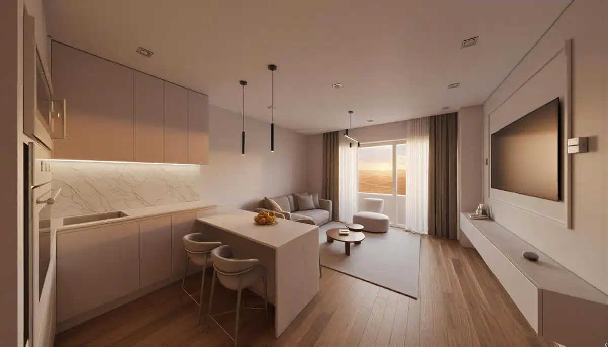 Living room of Apartments for sale in Mijas  with Air Conditioner, Heating and Private garden
