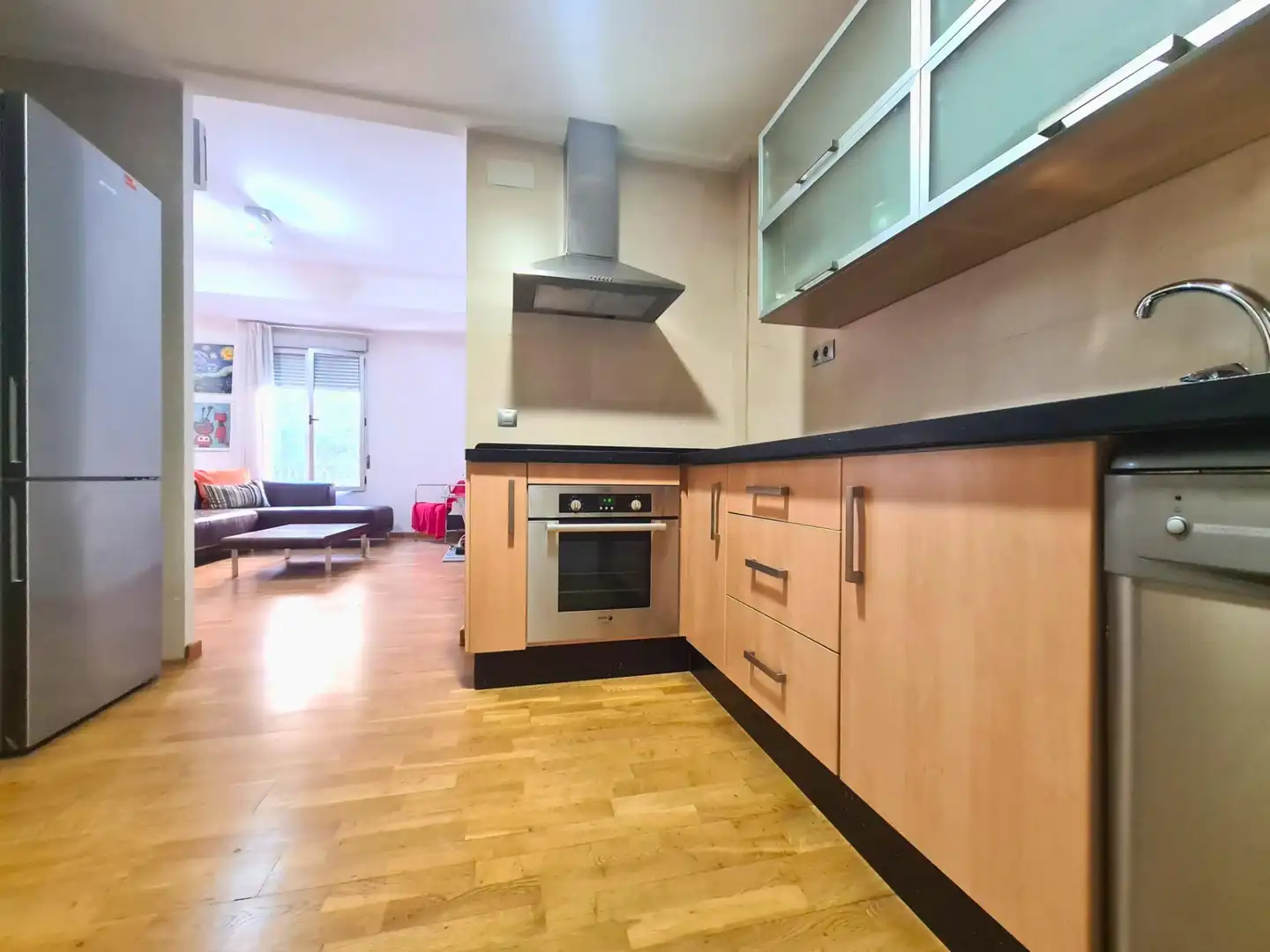 Cuina de Pis de lloguer en Elche / Elx amb Aire condicionat, Parquet i Moblat
