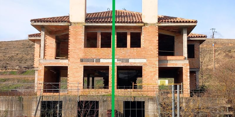 Vista exterior de Casa adosada en venda en Merindad de Río Ubierna amb Jardí privat, Terrassa i Balcó