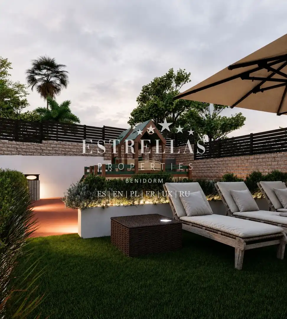 Terrassa de Apartament en venda en Finestrat amb Aire condicionat, Calefacció i Jardí privat