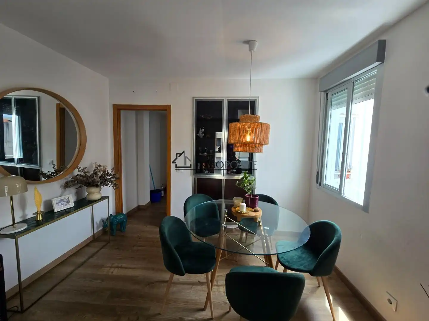 Dining room of Flat for rent in Pontevedra Capital   with Heating, Terrace and Oven