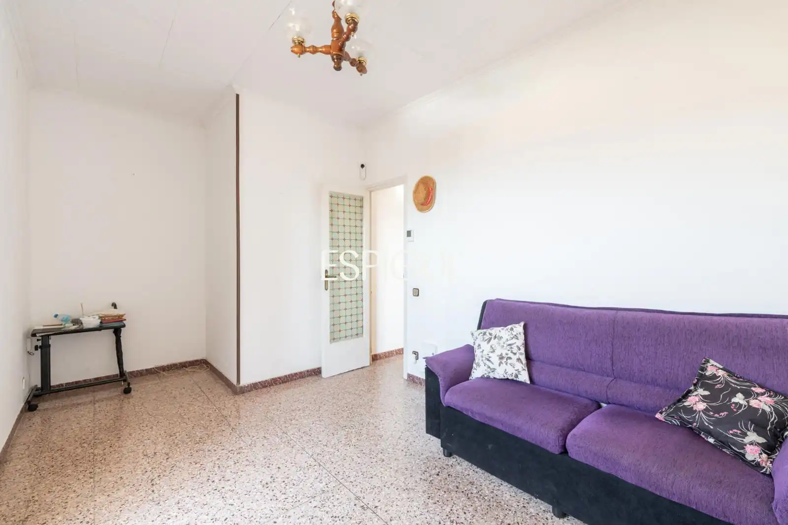 Wohnzimmer von Dachboden zum Verkauf in Barcelona mit Klimaanlage, Heizung und Terrasse