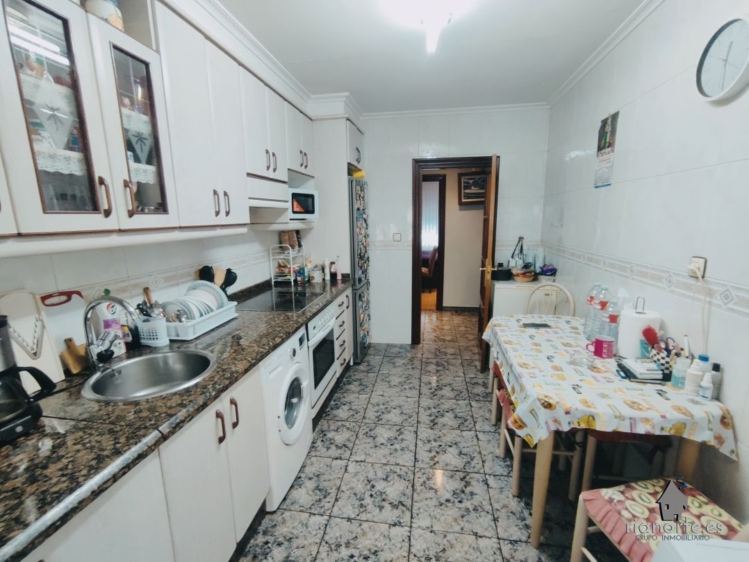Kitchen of Flat for sale in Langreo  with Heating and Furnished