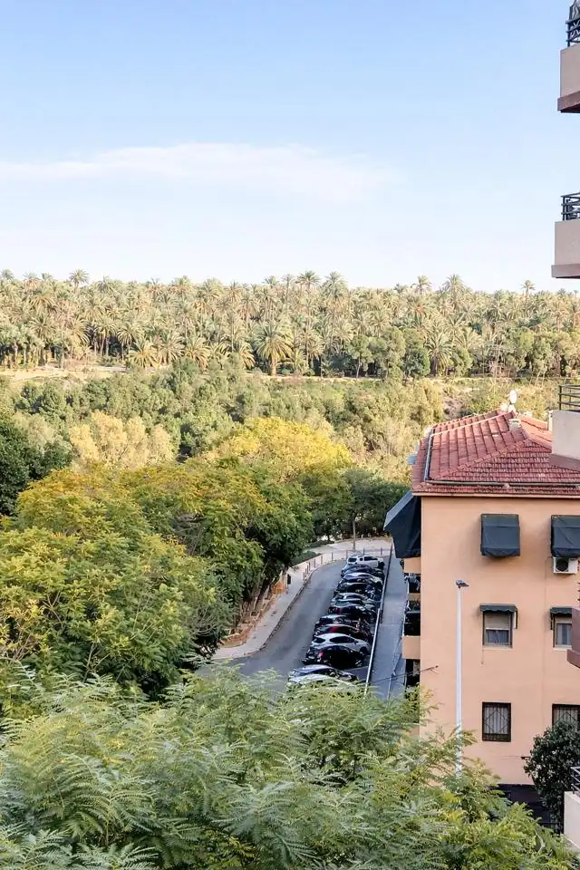 Vista exterior de Piso en venta en Elche / Elx con Aire acondicionado, Amueblado y Balcón