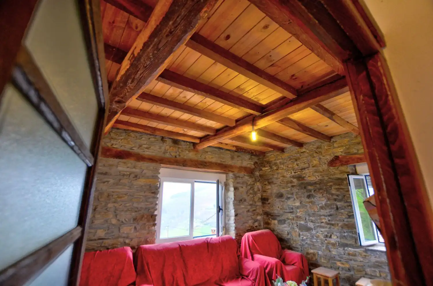Living room of Houses for sale in Cangas del Narcea  with Heating, Storage room and Swimming Pool
