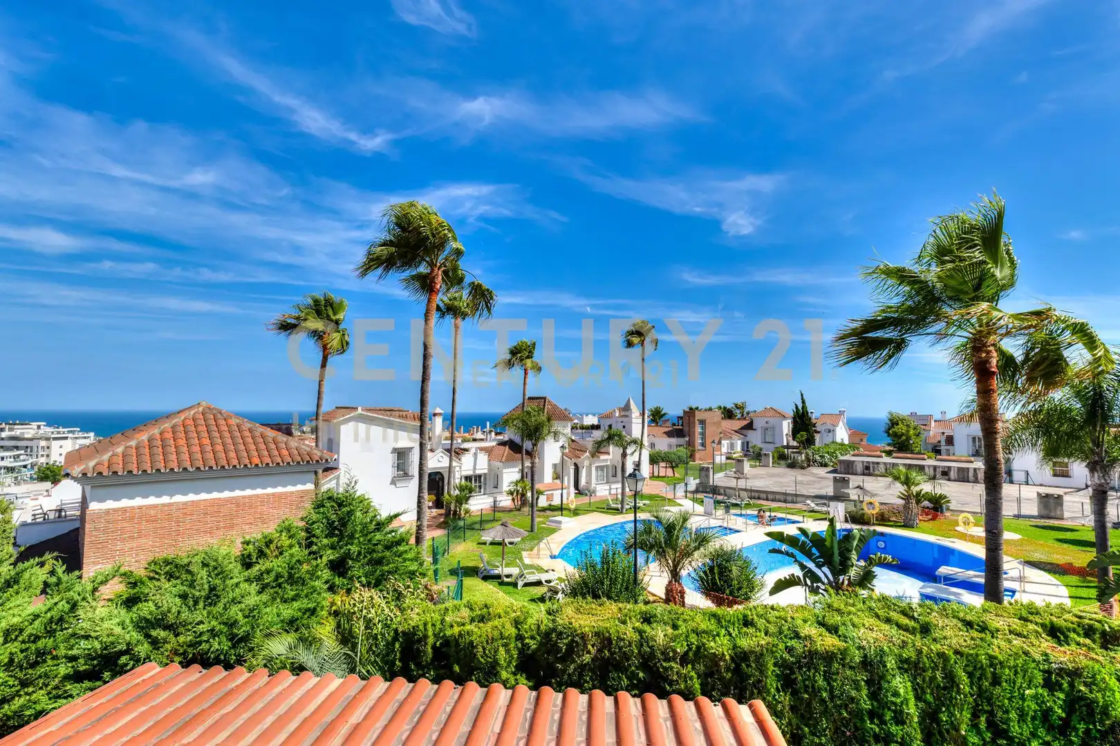 Vista exterior de Apartamento en venta en Mijas con Aire acondicionado, Jardín privado y Piscina