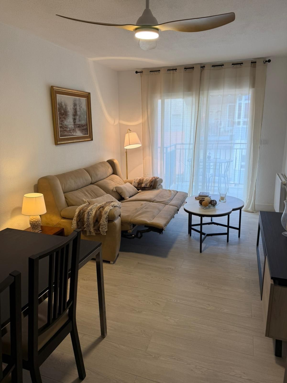 Sala de estar de Piso de alquiler en  Murcia Capital con Amueblado y Balcón