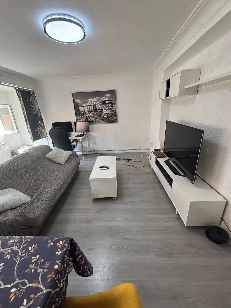 Sala de estar de Piso de alquiler en  Zaragoza Capital con Calefacción, Amueblado y Horno