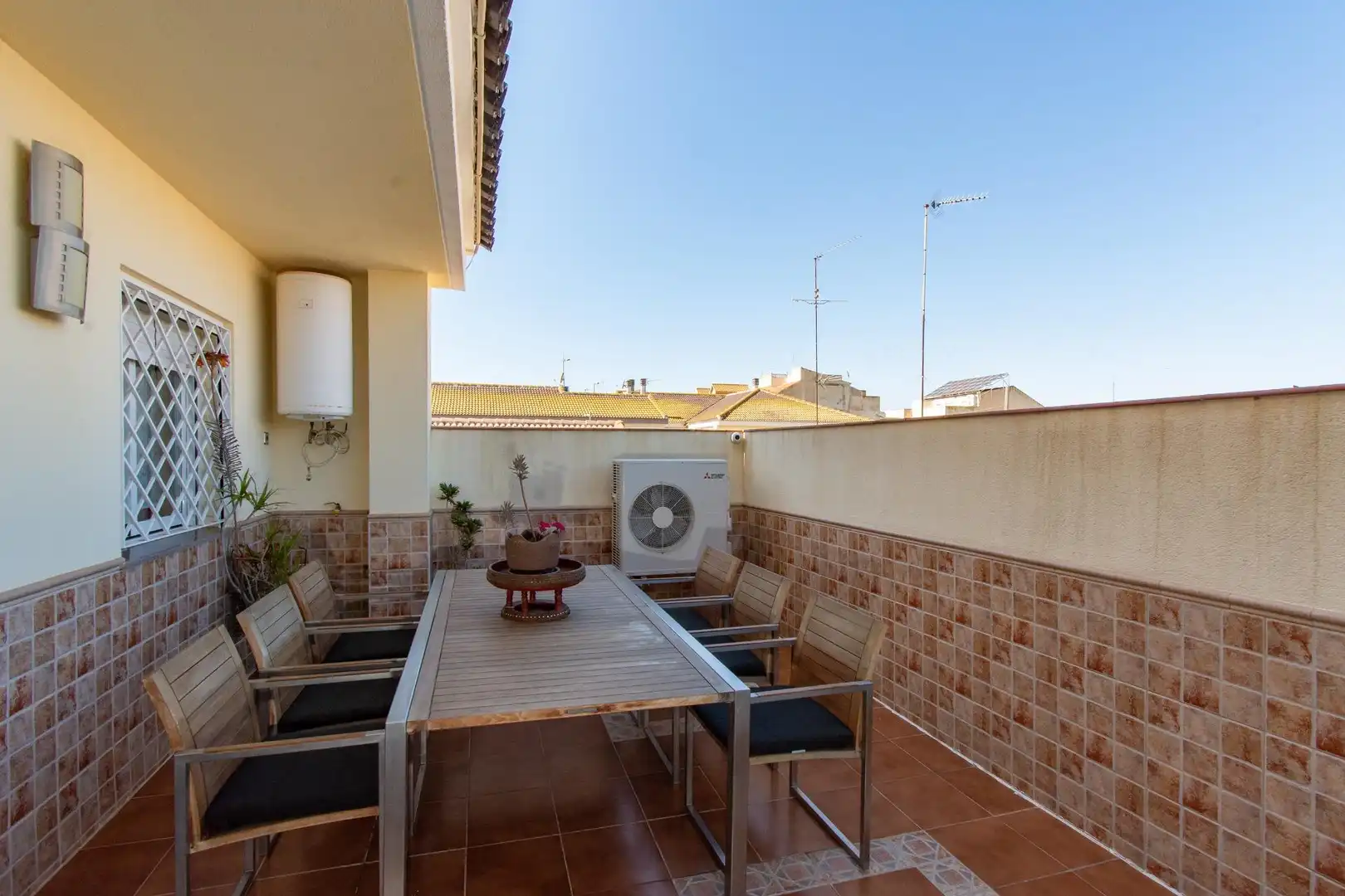 Terraza de Casa o chalet en venta en Fuente Álamo de Murcia con Aire acondicionado, Calefacción y Parquet