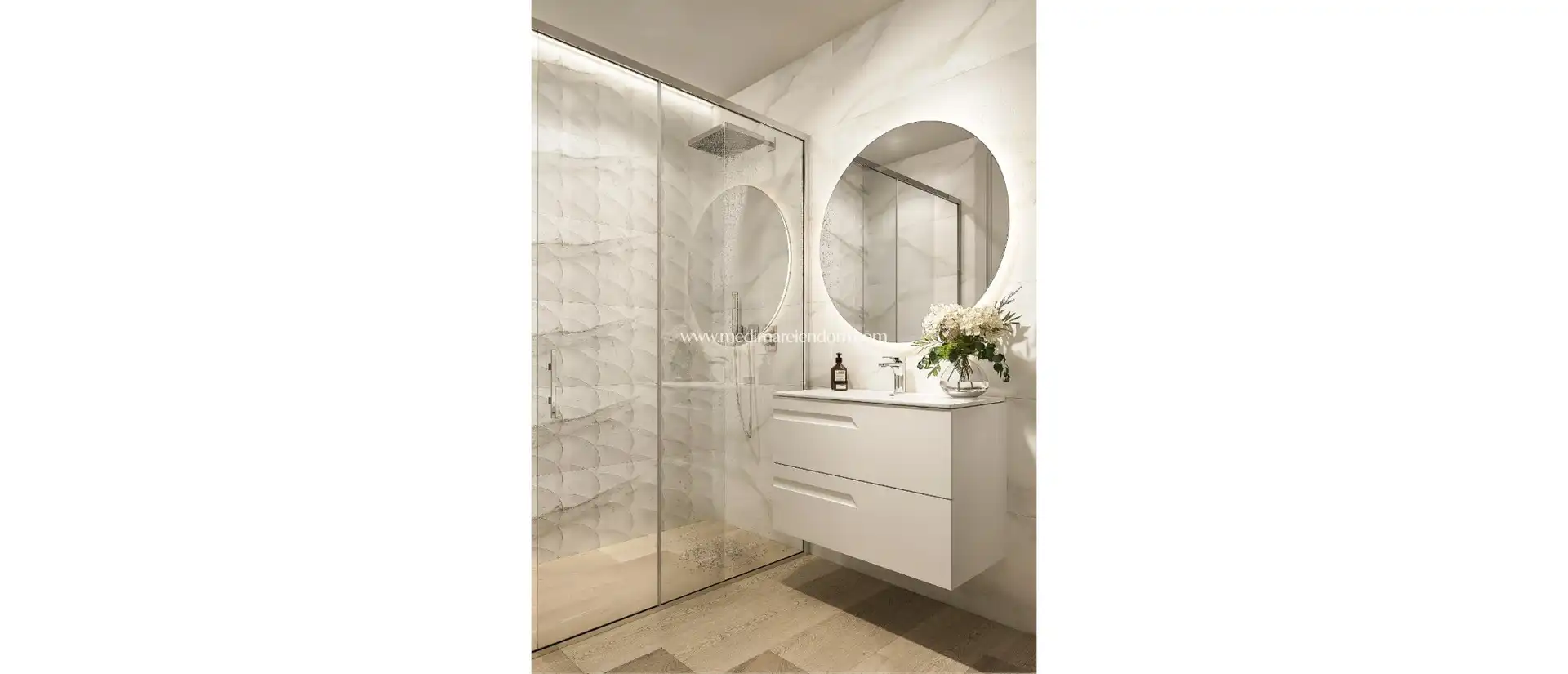 Badezimmer von Wohnung zum Verkauf in Calpe / Calp mit Terrasse
