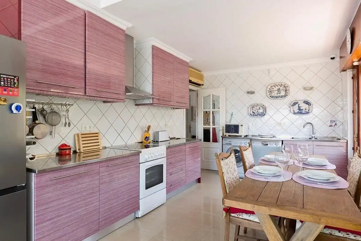 Küche von Einfamilien-Reihenhaus zur Miete in Vélez-Málaga mit Terrasse und Schwimmbad
