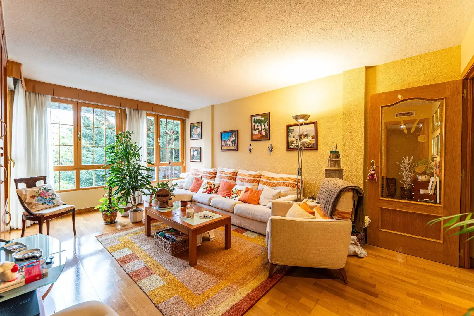 Wohnzimmer von Wohnung zum Verkauf in Fuenlabrada mit Klimaanlage, Heizung und Terrasse