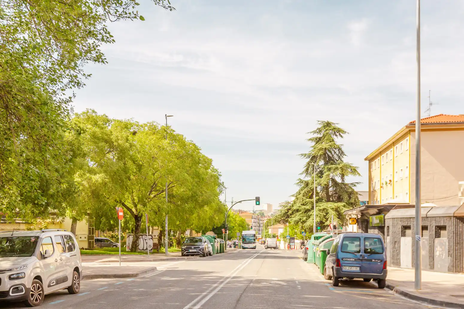 Vista exterior de Piso en venta en  Pamplona / Iruña con Calefacción, Parquet y Amueblado