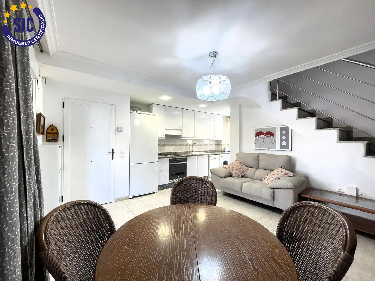 Sala de estar de Casa adosada en venta en Oropesa del Mar / Orpesa con Aire acondicionado, Calefacción y Terraza