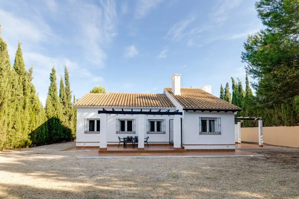 Vista exterior de Casa adosada en venta en Fuente Álamo de Murcia con Amueblado
