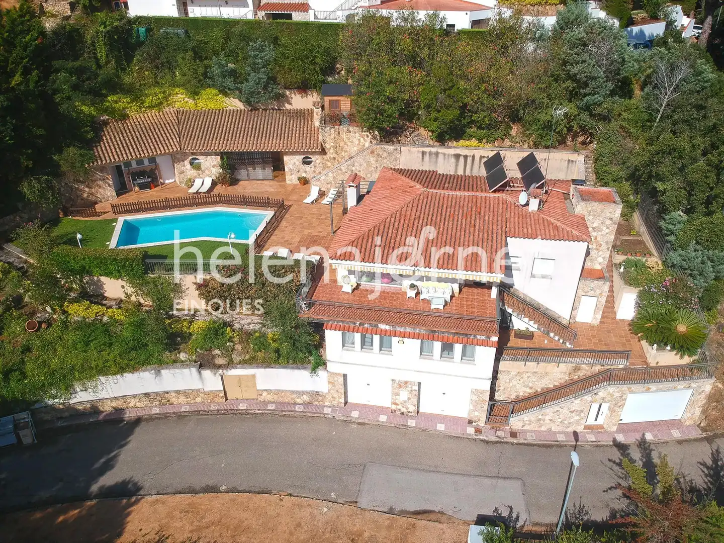 Vista exterior de Casa o chalet en venta en Llagostera con Calefacción y Piscina