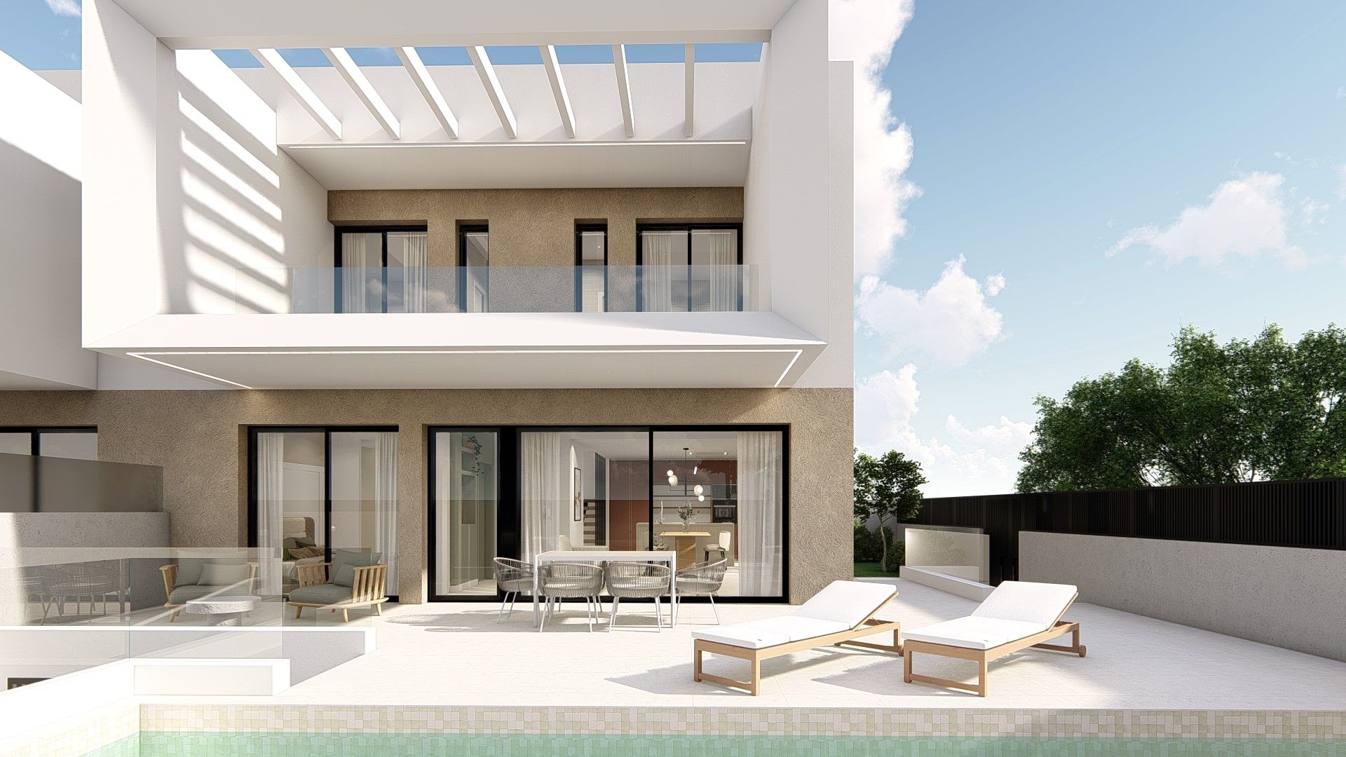 Terrace of Flat for sale in San Fulgencio  with Private garden and Swimming Pool