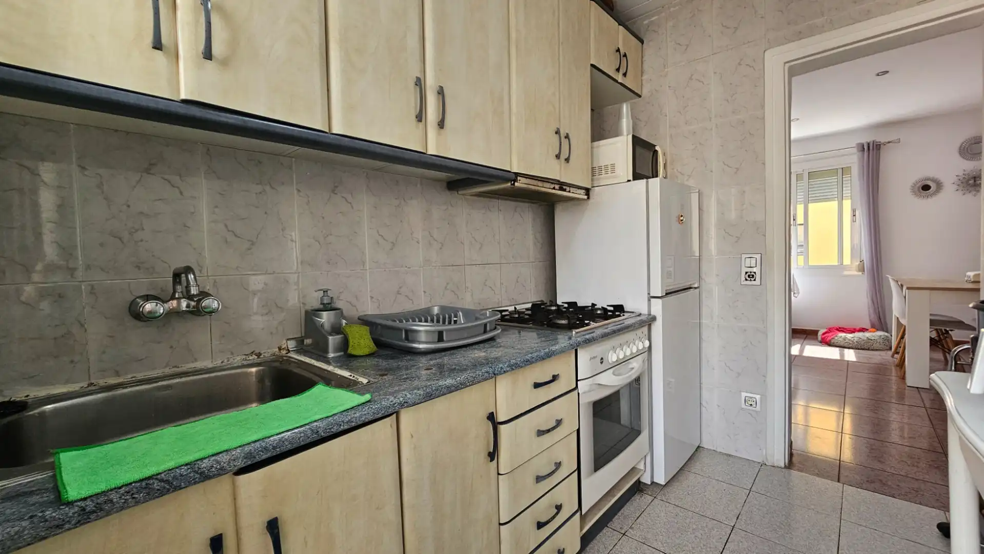 Kitchen of Flat for sale in Sabadell  with Heating and Furnished