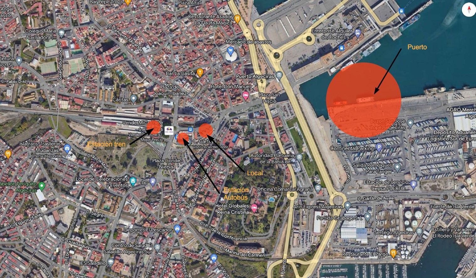 Exterior view of Premises for sale in Algeciras