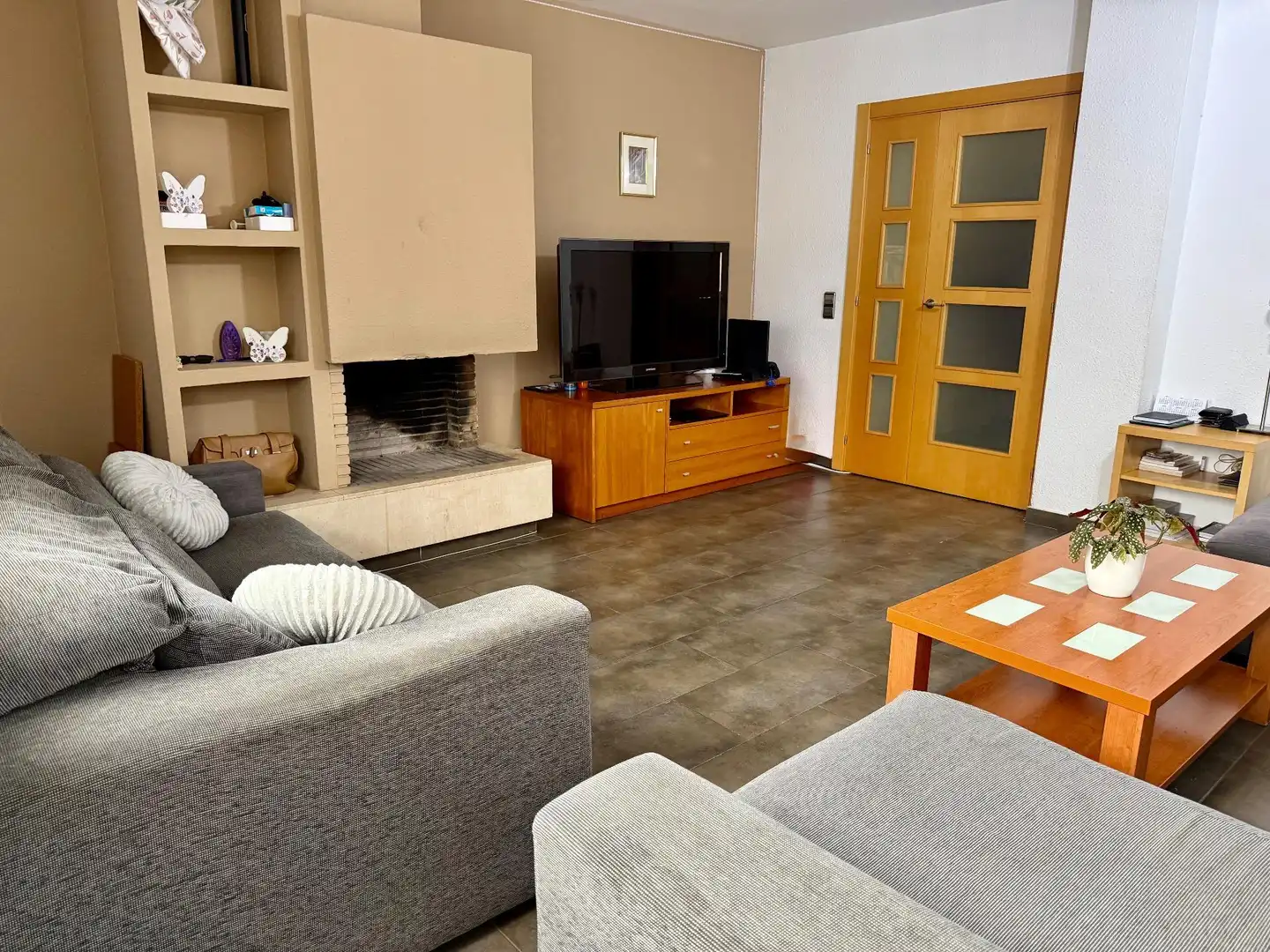 Sala de estar de Piso en venta en Mataró con Balcón