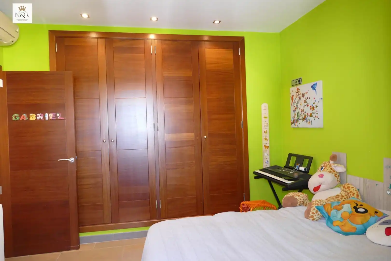 Schlafzimmer von Haus oder Chalet zur Miete in Binissalem mit Klimaanlage, Heizung und Privatgarten
