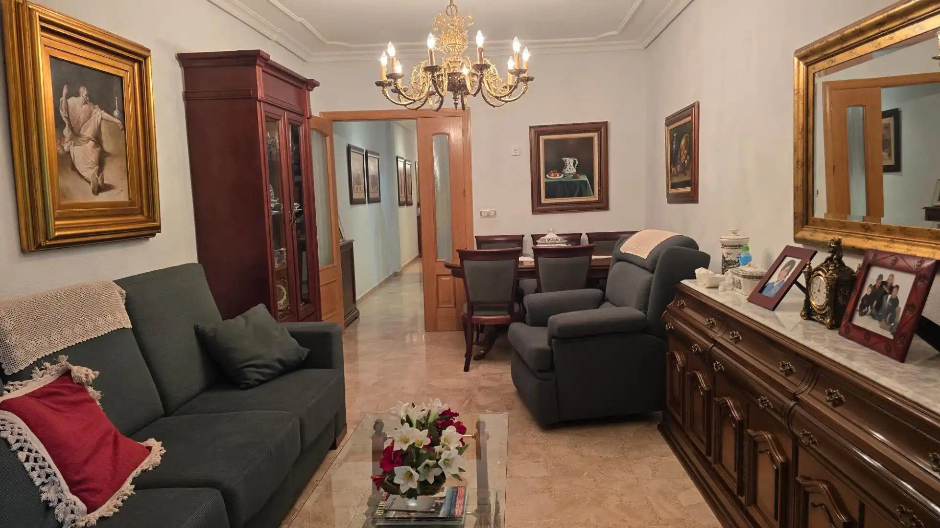 Sala de estar de Piso en venta en Hellín con Aire acondicionado, Calefacción y Terraza
