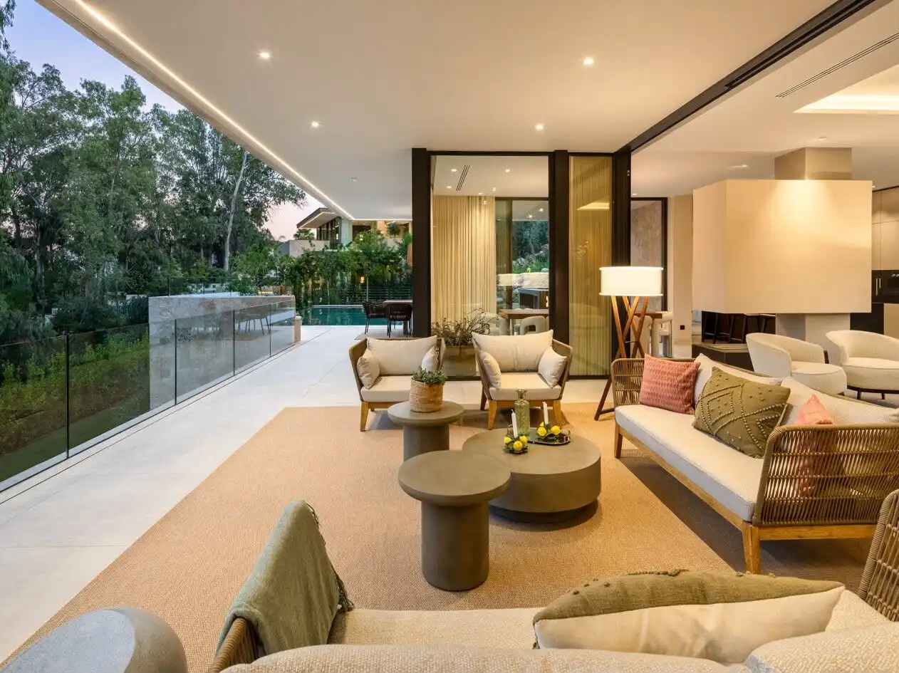 Terraza de Casa o chalet en venta en Marbella con Aire acondicionado, Calefacción y Jardín privado