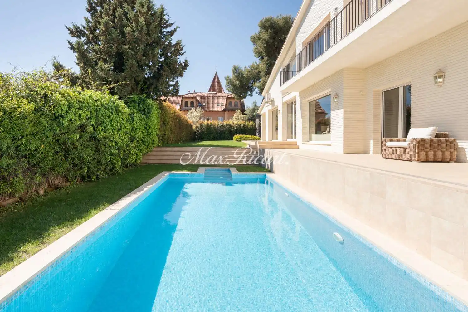 Swimming pool of Houses for rent in Barcelona  with Air Conditioner, Heating and Terrace