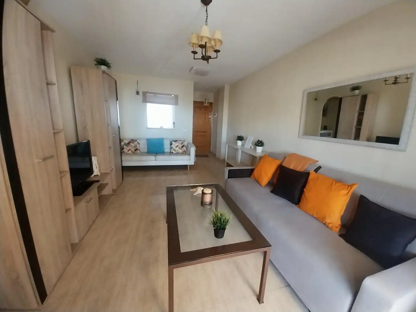 Sala d'estar de Àtic en venda en Mijas amb Aire condicionat, Calefacció i Jardí privat