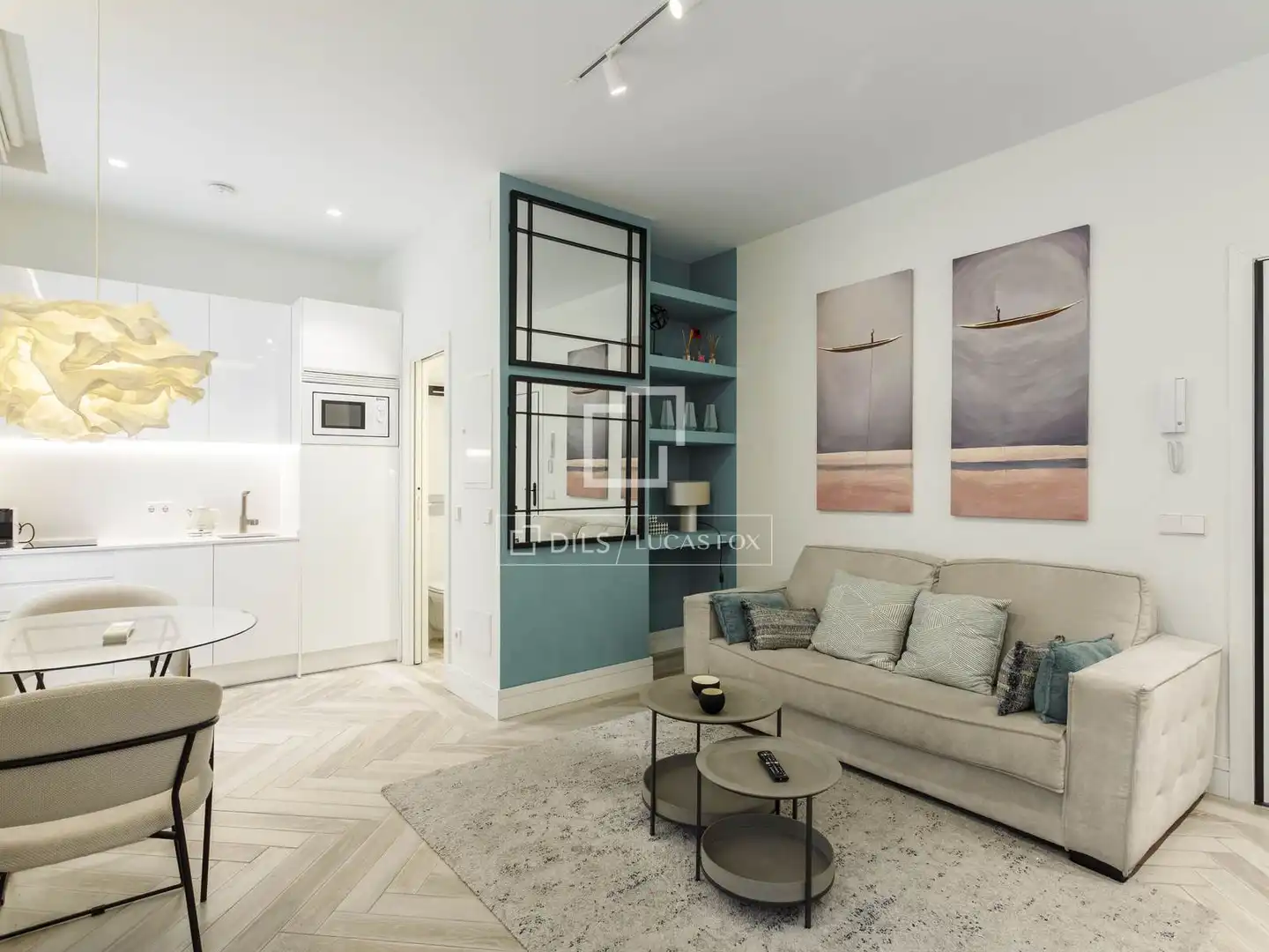 Sala de estar de Loft de alquiler en Madrid con Aire acondicionado, Calefacción y Amueblado