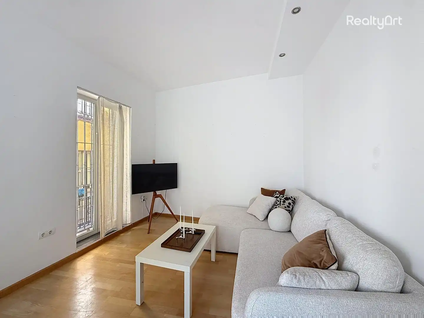 Sala de estar de Ático en venta en Sevilla
