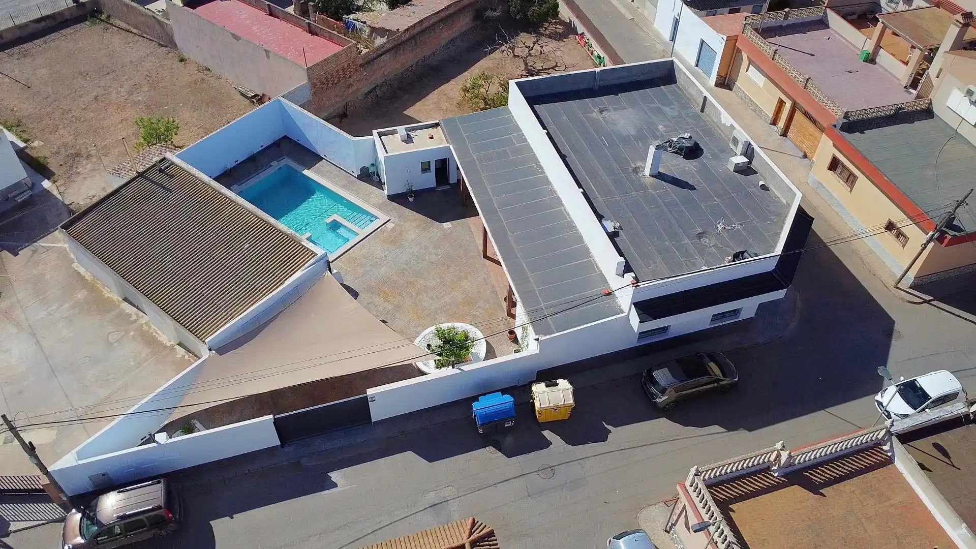Vista exterior de Casa o chalet en venta en Cartagena con Terraza, Piscina y Amueblado