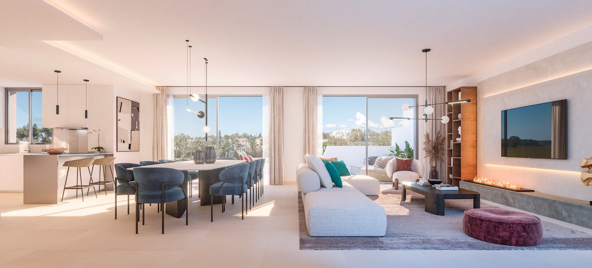 Sala d'estar de Apartament en venda en San Pedro amb Aire condicionat, Terrassa i Traster