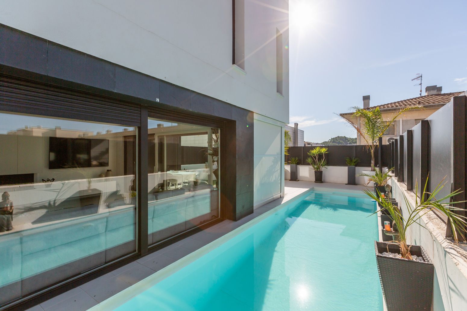 Piscina de Casa adosada en venda en Tudela amb Calefacció, Jardí privat i Piscina